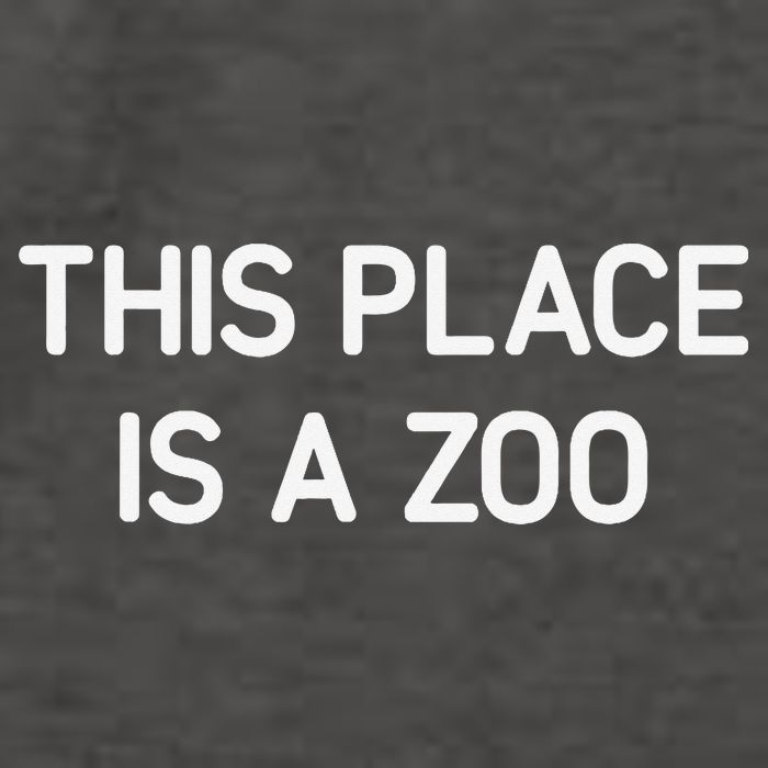 This Place Is A Zoo Funny Jokes Sarcastic Vector Backpack