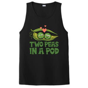 Two Peas In A Pod Valentines Day In Love Vegan Vegetables Gift PosiCharge Competitor Tank