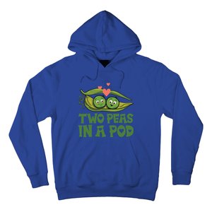 Two Peas In A Pod Valentines Day In Love Vegan Vegetables Gift Hoodie