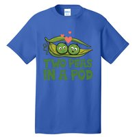 Two Peas In A Pod Valentines Day In Love Vegan Vegetables Gift Tall T-Shirt