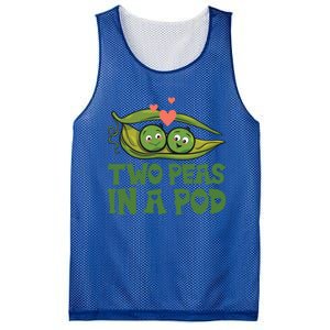 Two Peas In A Pod Valentines Day In Love Vegan Vegetables Gift Mesh Reversible Basketball Jersey Tank