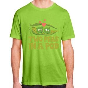 Two Peas In A Pod Valentines Day In Love Vegan Vegetables Cool Gift Adult ChromaSoft Performance T-Shirt