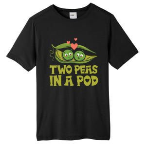 Two Peas In A Pod Valentines Day In Love Vegan Vegetables Cool Gift Tall Fusion ChromaSoft Performance T-Shirt