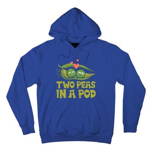 Two Peas In A Pod Valentines Day In Love Vegan Vegetables Cool Gift Hoodie