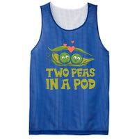 Two Peas In A Pod Valentines Day In Love Vegan Vegetables Cool Gift Mesh Reversible Basketball Jersey Tank