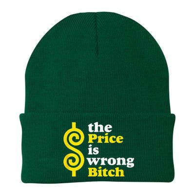 The price Is Wrong Bitch Knit Cap Winter Beanie