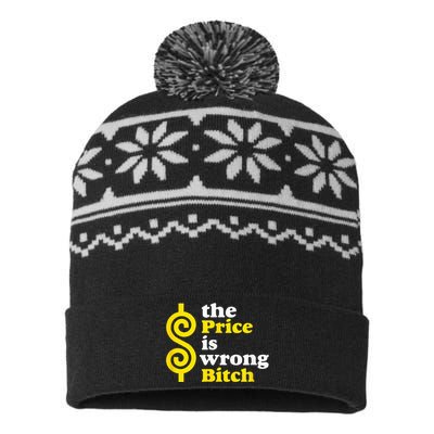 The price Is Wrong Bitch USA-Made Snowflake Beanie