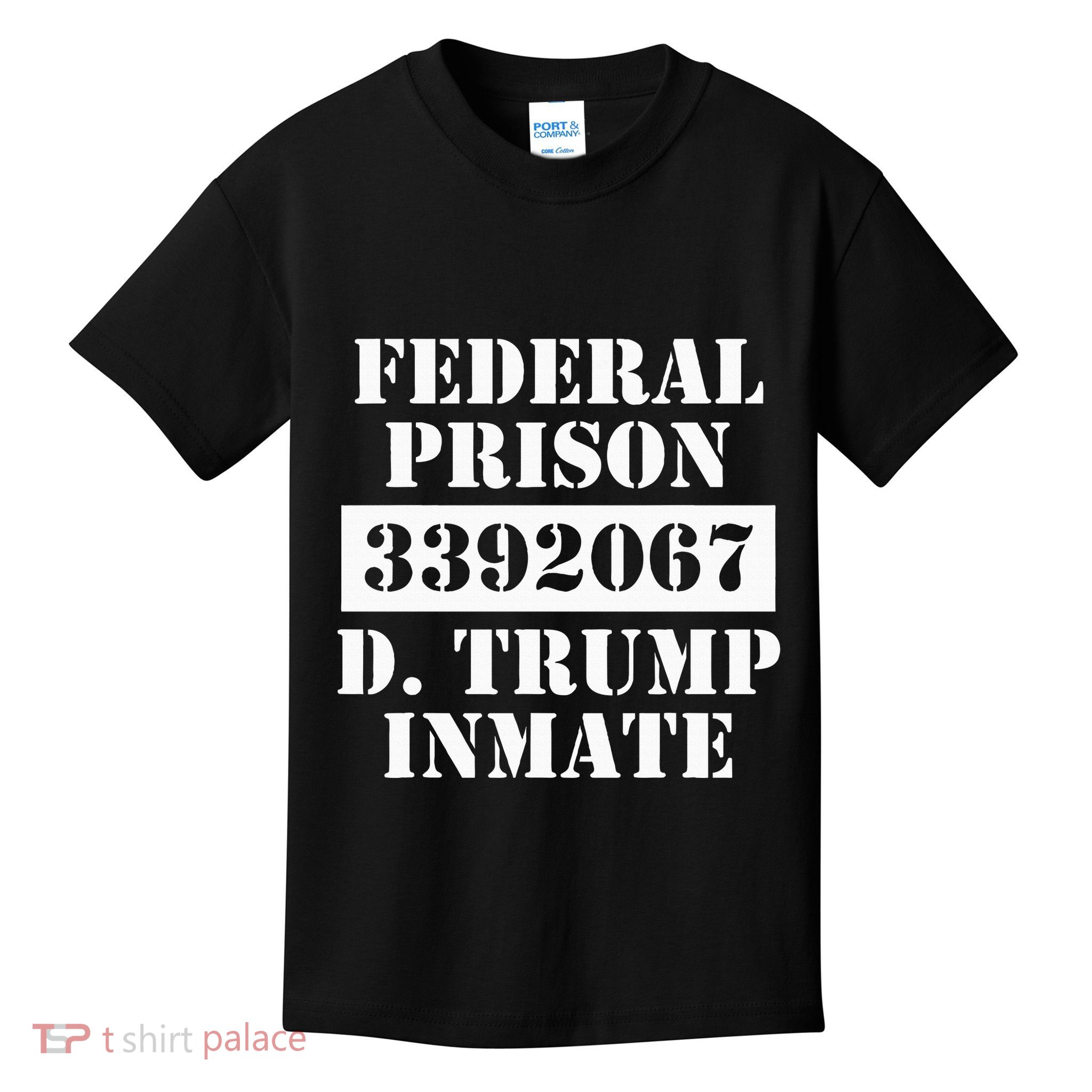 Trump Prison Inmate Federal Prison 3392067 Halloween Costume Kids T-Shirt