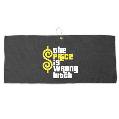 The Price Is Wrong Bitch Large Microfiber Waffle Golf Towel