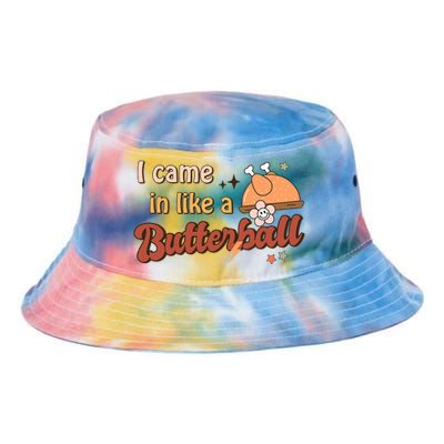 Thanksgiving Puns I Came In Like A Butterball Funny Turkey Tie Dye Newport Bucket Hat