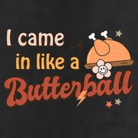 Thanksgiving Puns I Came In Like A Butterball Funny Turkey 7 Panel Mesh Trucker Snapback Hat