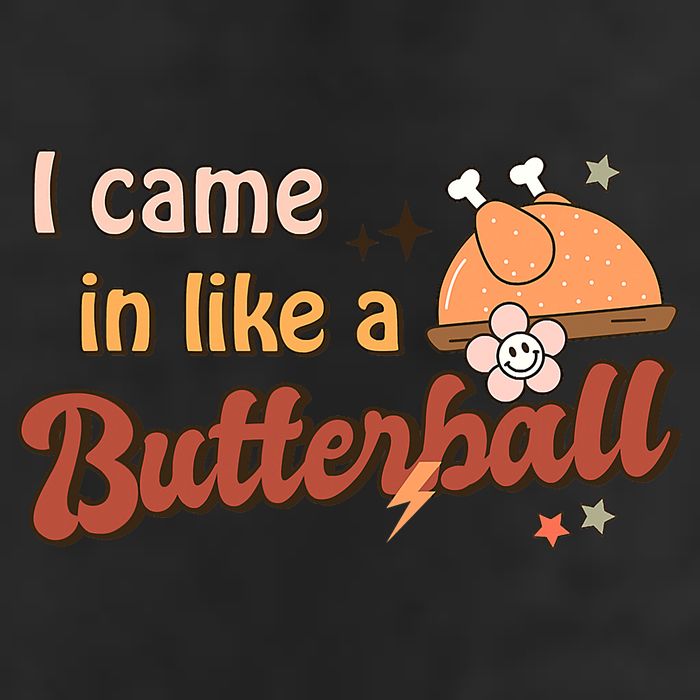 Thanksgiving Puns I Came In Like A Butterball Funny Turkey 7 Panel Mesh Trucker Snapback Hat