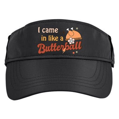 Thanksgiving Puns I Came In Like A Butterball Funny Turkey Adult Drive Performance Visor