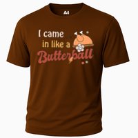 Thanksgiving Puns I Came In Like A Butterball Funny Turkey Cooling Performance Crew T-Shirt