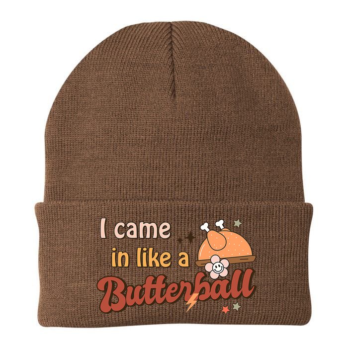 Thanksgiving Puns I Came In Like A Butterball Funny Turkey Beanie