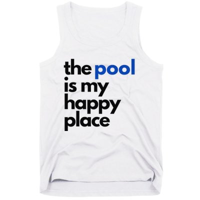 The Pool Is My Happy Place Summer Swimming Tank Top