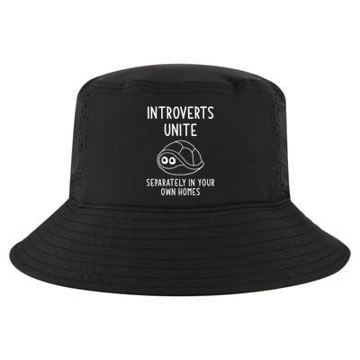 Turtle Pun Introverts Unite Funny Jokes Sarcastic Cool Comfort Performance Bucket Hat