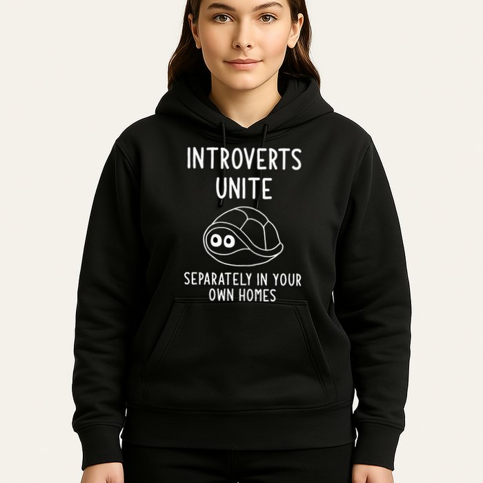 Turtle Pun Introverts Unite Funny Jokes Sarcastic Hoodie