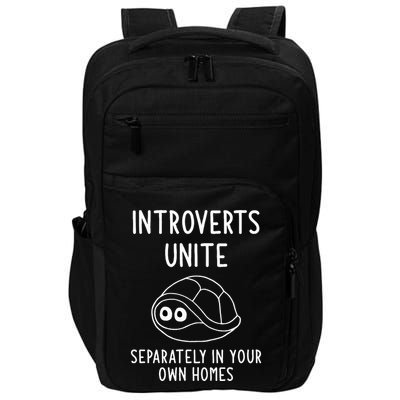 Turtle Pun Introverts Unite Funny Jokes Sarcastic Impact Tech Backpack