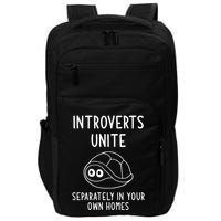 Turtle Pun Introverts Unite Funny Jokes Sarcastic Impact Tech Backpack