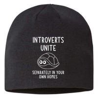 Turtle Pun Introverts Unite Funny Jokes Sarcastic Sustainable Beanie