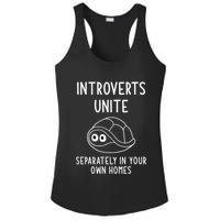 Turtle Pun Introverts Unite Funny Jokes Sarcastic Ladies PosiCharge Competitor Racerback Tank