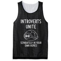 Turtle Pun Introverts Unite Funny Jokes Sarcastic Mesh Reversible Basketball Jersey Tank