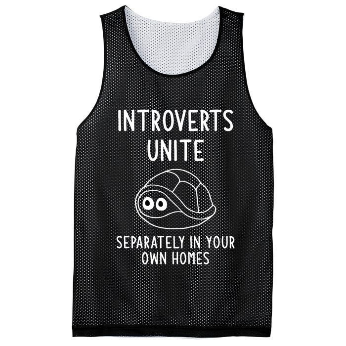 Turtle Pun Introverts Unite Funny Jokes Sarcastic Mesh Reversible Basketball Jersey Tank