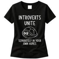 Turtle Pun Introverts Unite Funny Jokes Sarcastic Womens T-Shirt