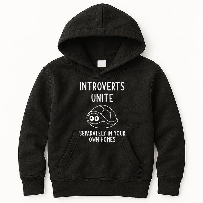 Turtle Pun Introverts Unite Funny Jokes Sarcastic Kids Hoodie
