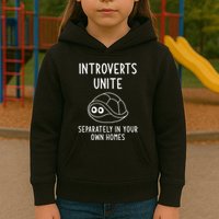 Turtle Pun Introverts Unite Funny Jokes Sarcastic Kids Hoodie