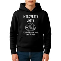 Turtle Pun Introverts Unite Funny Jokes Sarcastic Kids Hoodie