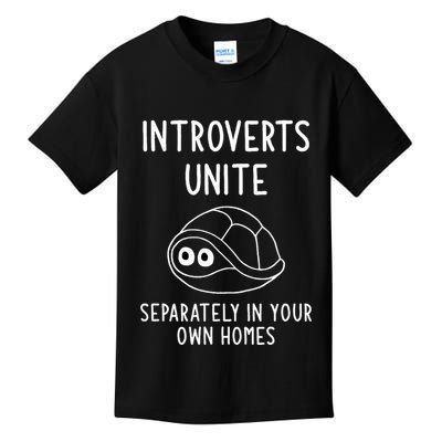 Turtle Pun Introverts Unite Funny Jokes Sarcastic Kids T-Shirt