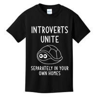 Turtle Pun Introverts Unite Funny Jokes Sarcastic Kids T-Shirt