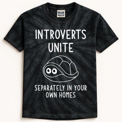 Turtle Pun Introverts Unite Funny Jokes Sarcastic Kids Tie-Dye T-Shirt