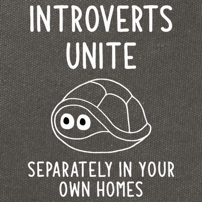 Turtle Pun Introverts Unite Funny Jokes Sarcastic Cotton Canvas Backpack
