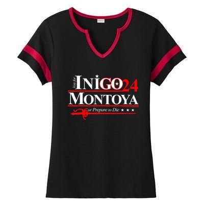 The Princessbride Inigo Montoya For President 2024 Ladies Halftime Notch Neck Tee