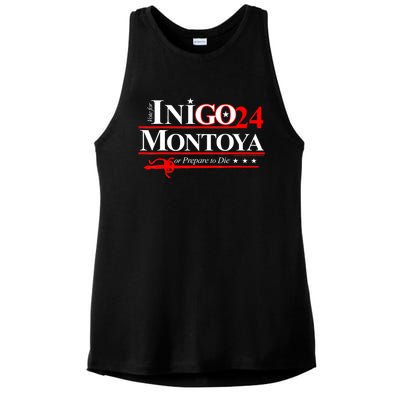 The Princessbride Inigo Montoya For President 2024 Ladies PosiCharge Tri-Blend Wicking Tank