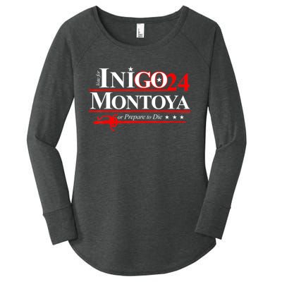 The Princessbride Inigo Montoya For President 2024 Women's Perfect Tri Tunic Long Sleeve Shirt