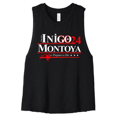 The Princessbride Inigo Montoya For President 2024 Women's Racerback Cropped Tank