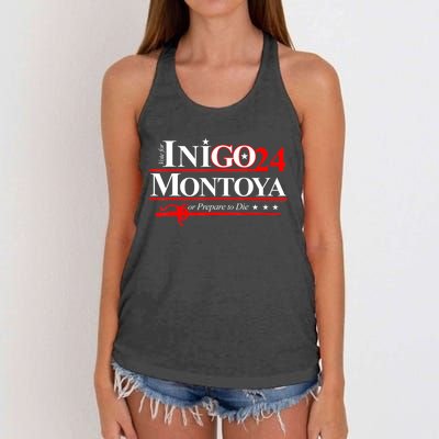 The Princessbride Inigo Montoya For President 2024 Women's Knotted Racerback Tank