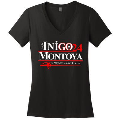 The Princessbride Inigo Montoya For President 2024 Women's V-Neck T-Shirt