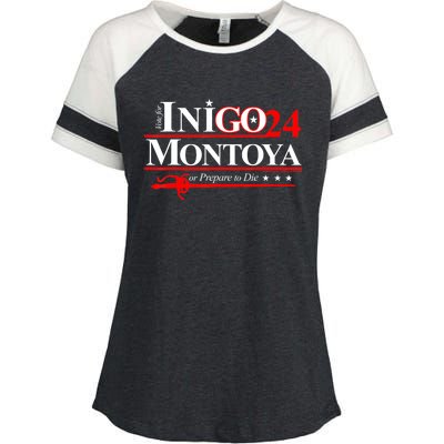 The Princessbride Inigo Montoya For President 2024 Enza Ladies Jersey Colorblock Tee