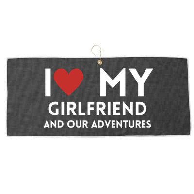 Travel Partners I Love My Friend And Our Adventures Gift Large Microfiber Waffle Golf Towel