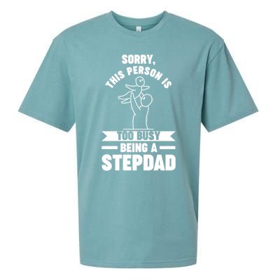 This Person Is Too Busy Being A Stepdad Stepdad Great Gift Sueded Cloud Jersey T-Shirt