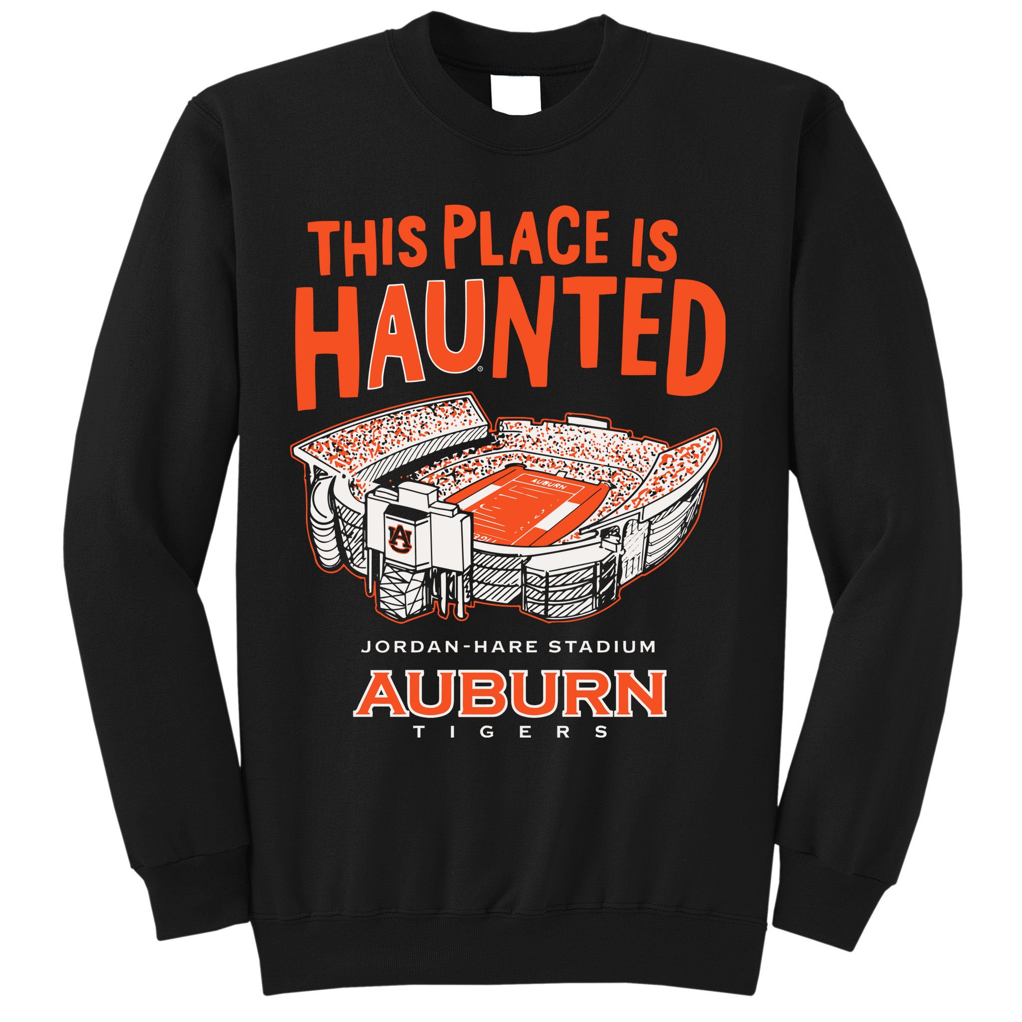 This Place Is Haunted Jordan Hare Stadium Football Team Lover Sweatshirt