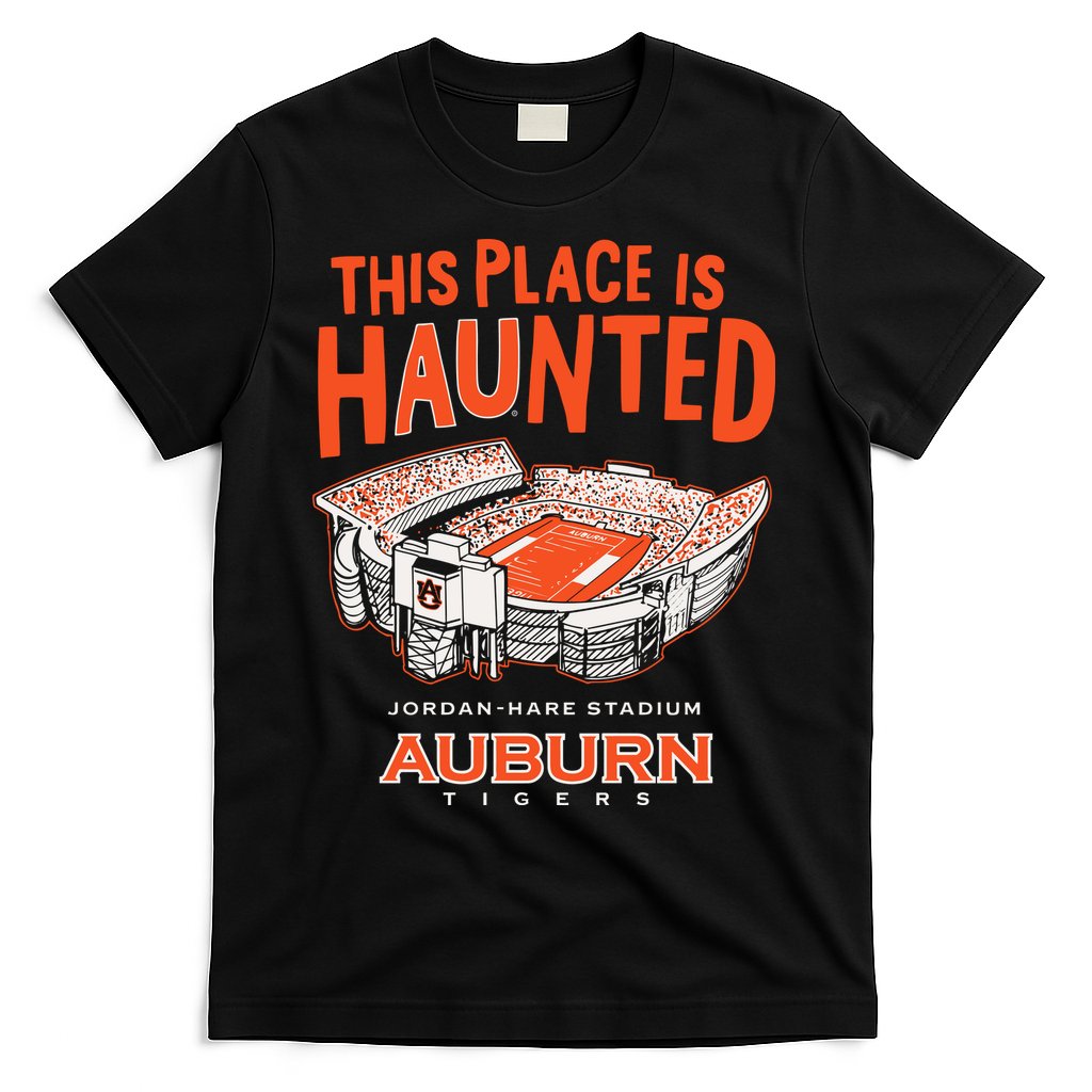 This Place Is Haunted Jordan Hare Stadium Football Team Lover T-Shirt