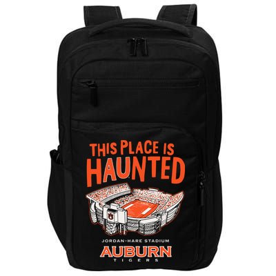 This Place Is Haunted Jordan Hare Stadium Football Team Lover Impact Tech Backpack