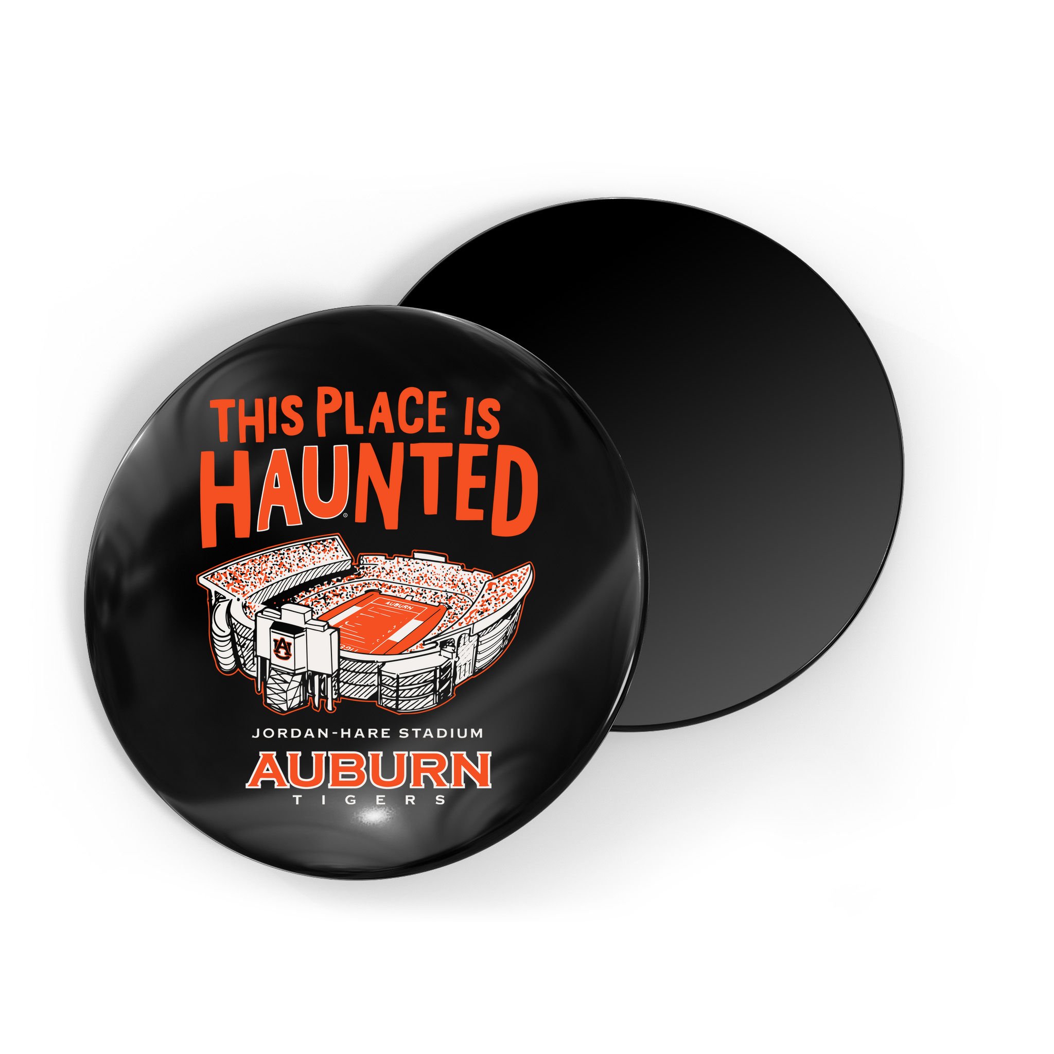 This Place Is Haunted Jordan Hare Stadium Football Team Lover Magnet