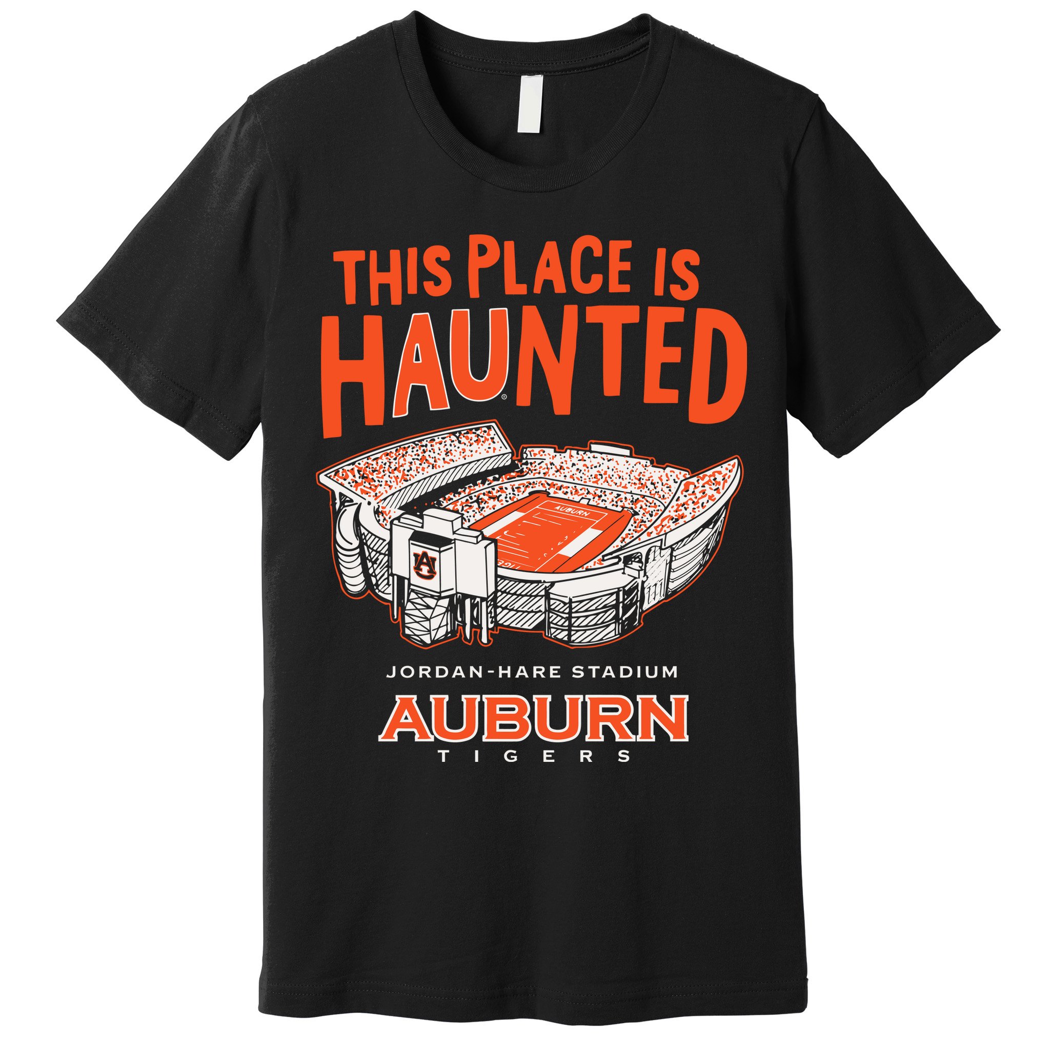 This Place Is Haunted Jordan Hare Stadium Football Team Lover Premium T-Shirt